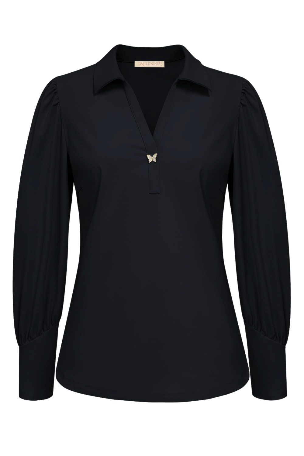 Triple Nine Top TP6930 Zwart Vlinder